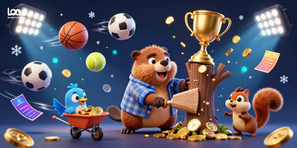 Engage with the vibrant scene featuring the bongdalu logo as a colorful cartoon landscape with sports elements, coins, and fun characters.